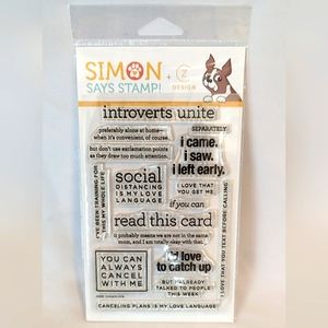 Introverts Unite Stamp Set